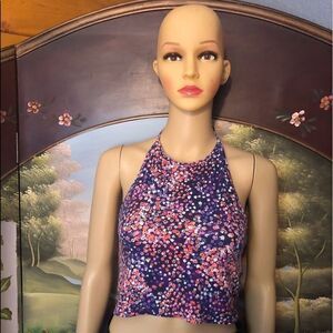 Aeropostale Halter Crop Top Sz M NWOT